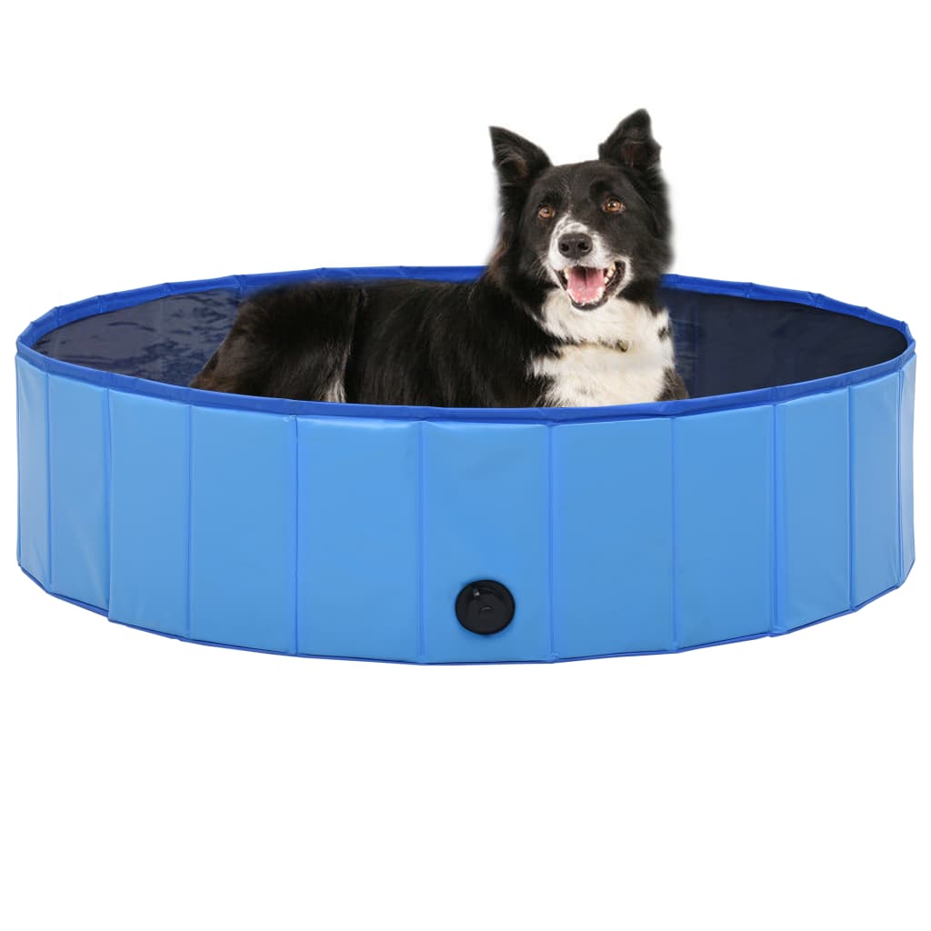 Vidaxl Dog Nwimming Pool Plegable 120x30 cm PVC Azul