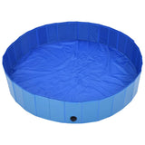 Vidaxl chien piscine pliable 160x30 cm PVC bleu