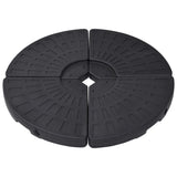 VIDAXL Parasol Mietlüfter -4 ST Schwarz