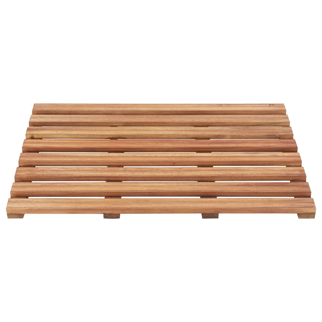 Vidaxl Bath Mats 2 PCS Solid Acacia Wood 56x37 cm