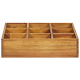 Vidaxl Herb Planta Bandeja elevada 60x60x15 cm de madera de acacia sólida