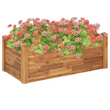 VidaXL Planter raised 110x60x44 cm solid acacia wood