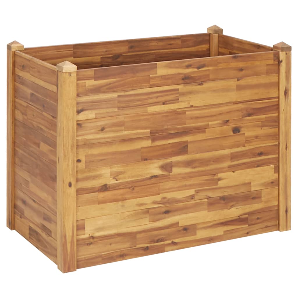 Vidaxl Planning Box elevado 110x60x84 cm de madera de acacia sólida