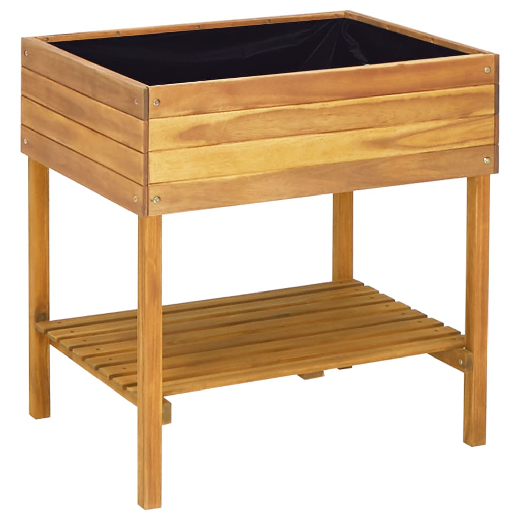 VidaXL Planter raised 78.5x58.5x78.5 cm solid acacia wood