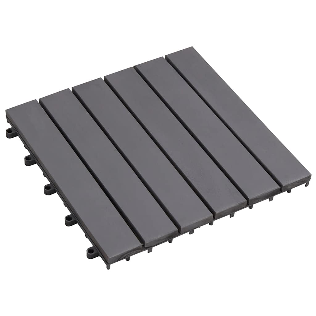 Vidaxl Terrace Tiles 10 pcs 30x30 cm sólido acaciahout gris lavado