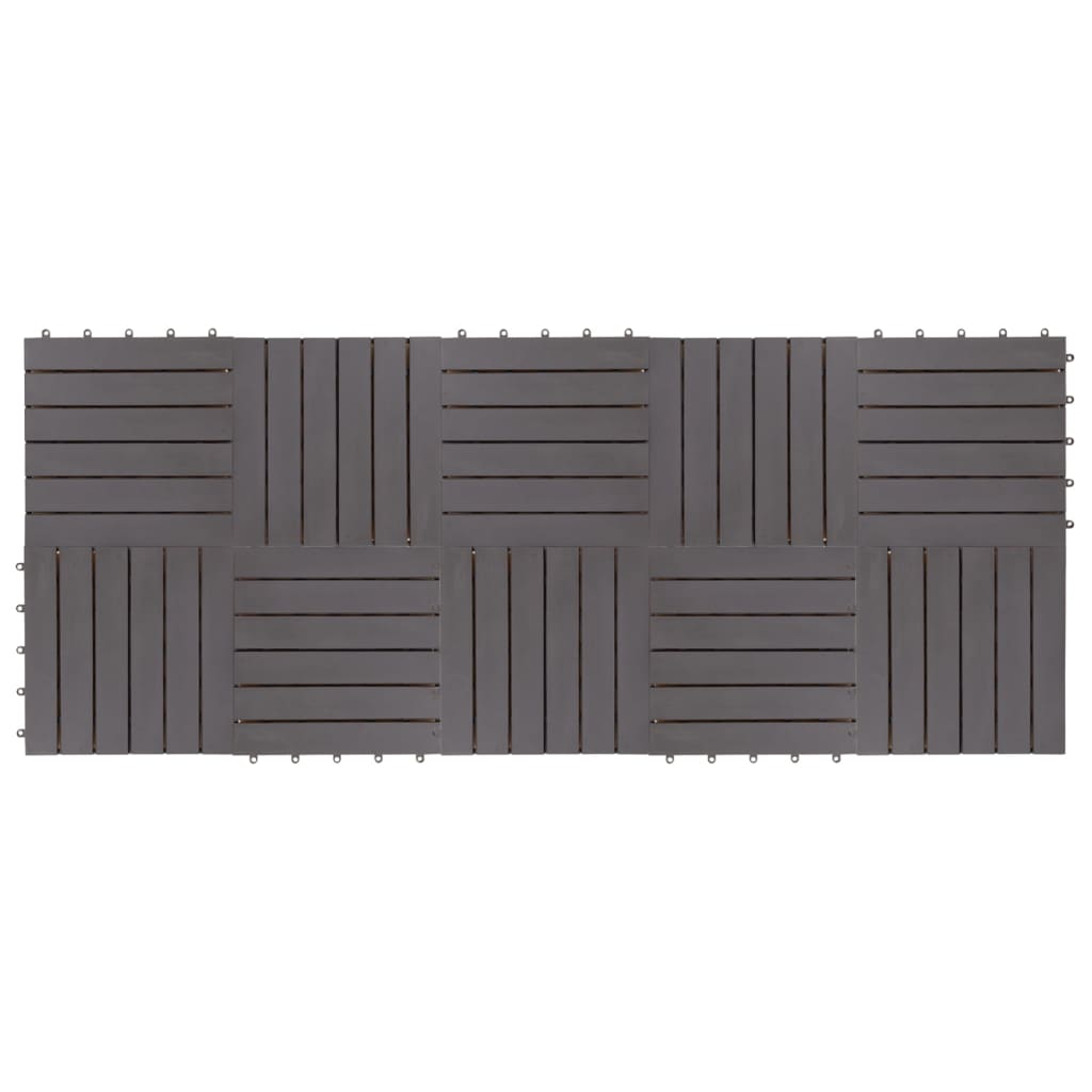 Vidaxl Terrace Płytki 10 szt. 30x30 cm Solid Acaciahout Graywash