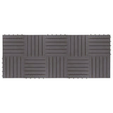 Vidaxl Terrace -fliser 10 stk 30x30 cm Solid Acaciahout Graywash