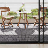 Vidaxl Terrace Tiles 10 ks 30x30 cm pevné acaciahout šedé procházení