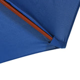 Parasol Vidaxl con poste de madera 300x258 cm azul