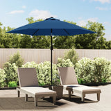 Parasol Vidaxl con polo de metal 300 cm azul