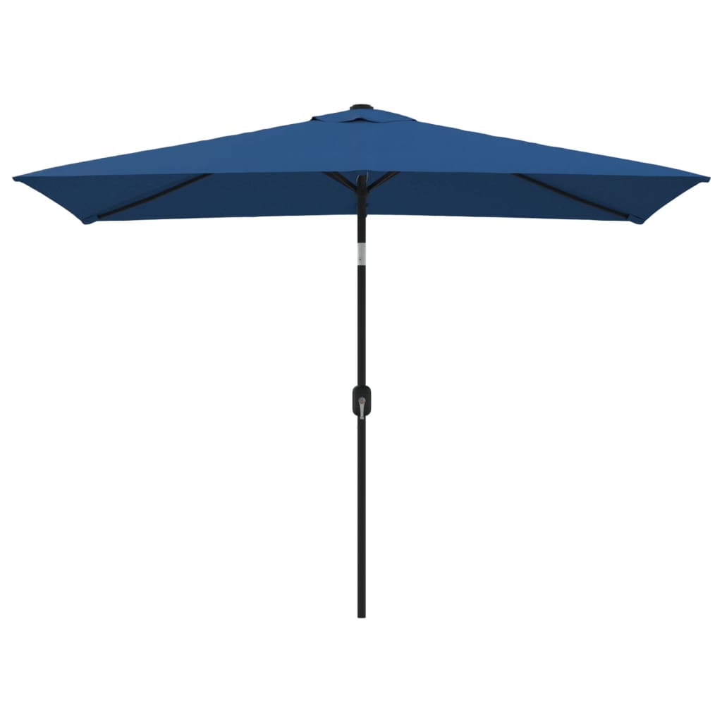 Vidaxl Parasol with metal pole 300x200 cm azure blue