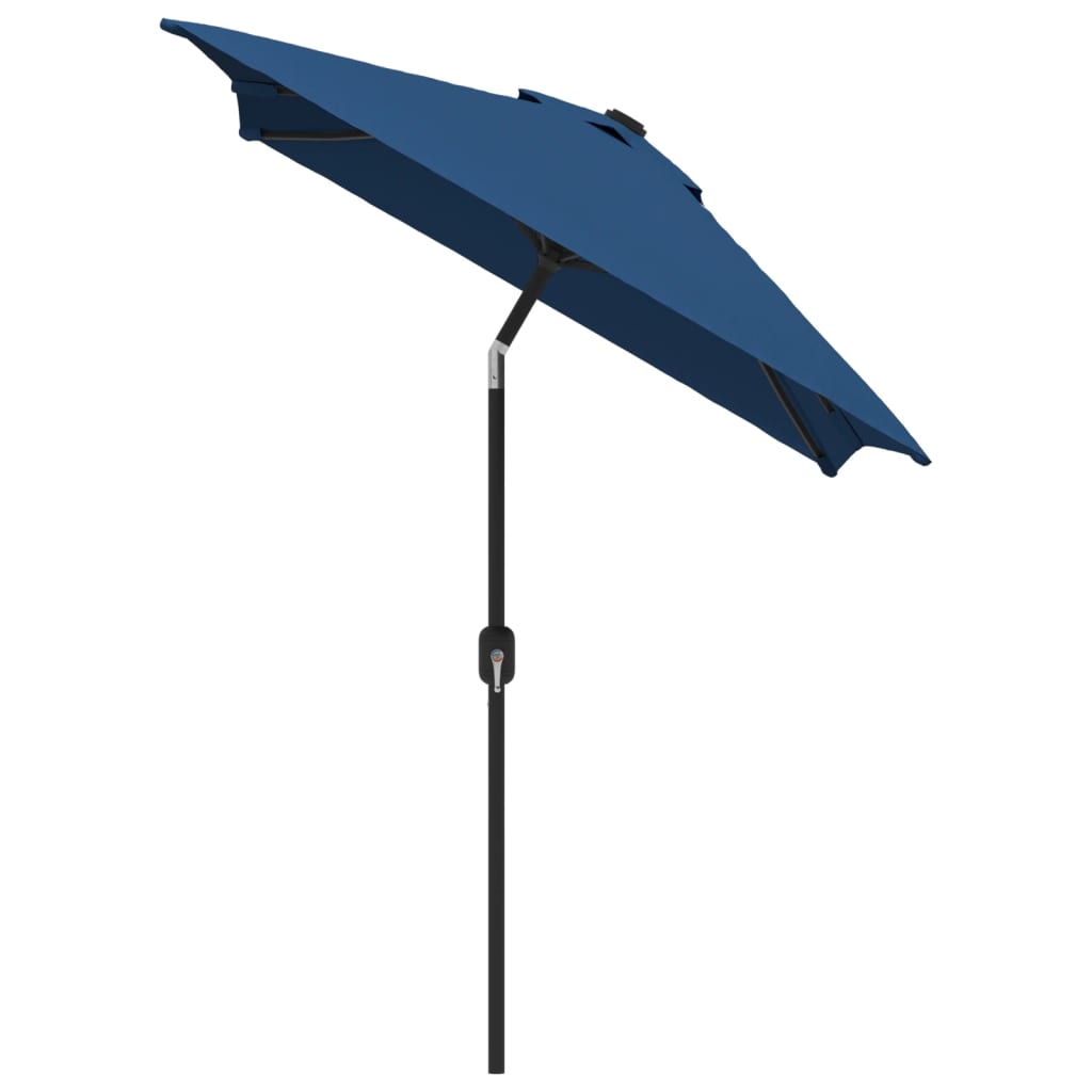 Parasol Vidaxl con poste de metal 300x200 cm azul azul