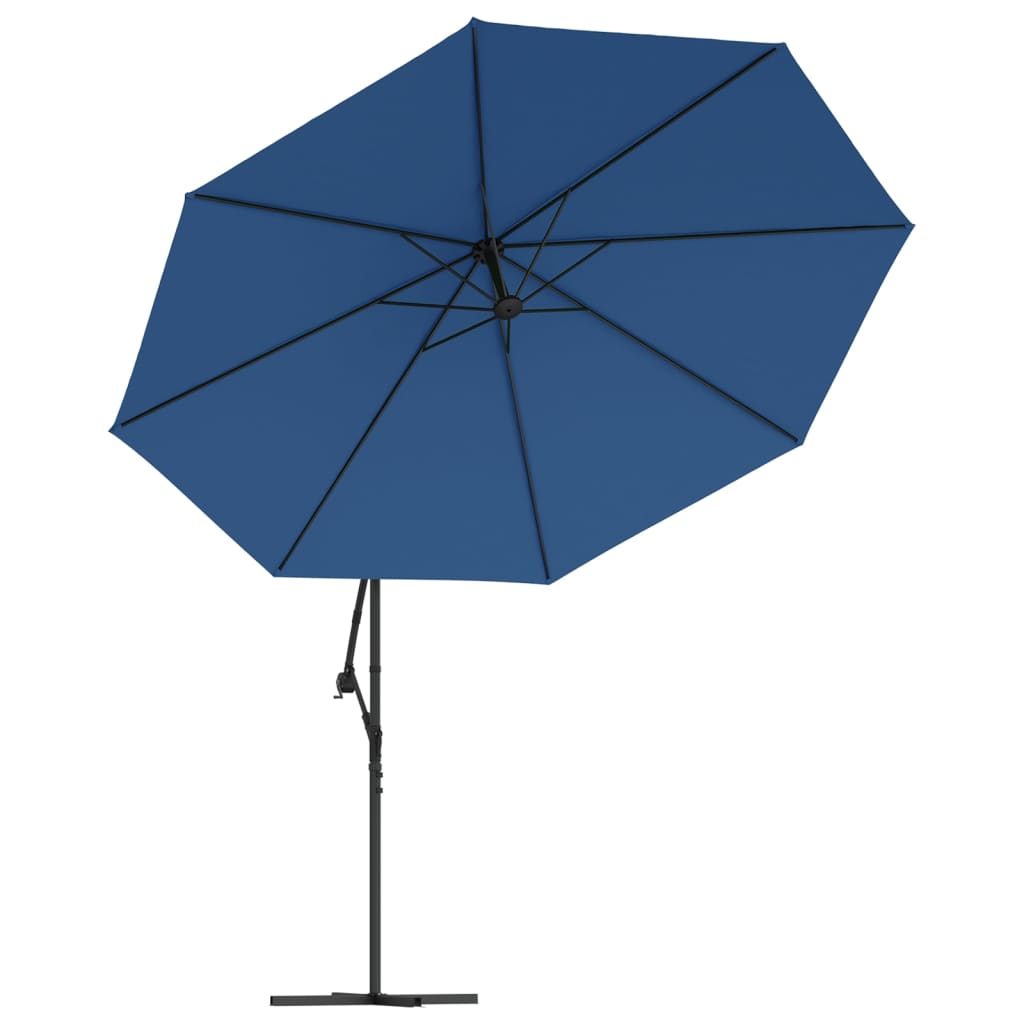 Vidaxl flytande parasol med aluminiumstång 350 cm blå