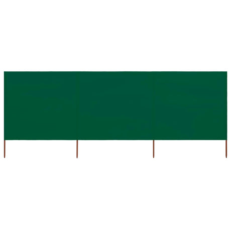 Vidaxl windscherm 3-panelen 400x80 cm stof groen