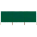 Vidaxl Windshield 3 panels 400x80 cm Fabric green