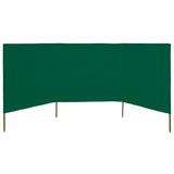 Vidaxl windscherm 3-panelen 400x80 cm stof groen