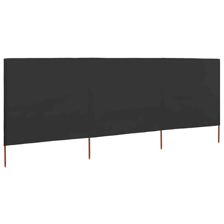 Vidaxl windscherm 3-panelen 400x160 cm stof antraciet