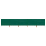 Vidaxl windscherm 5-panelen 600x80 cm stof groen