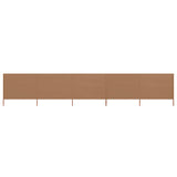 Vidaxl windscherm 5-panelen 600x80 cm stof taupe