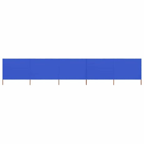 Vidaxl windscherm 5-panelen 600x80 cm stof azuurblauw