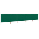 Pare-brise Vidaxl 5 panneaux 600x160 cm Tissu vert