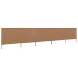 Vidaxl windscherm 5-panelen 600x160 cm stof taupe