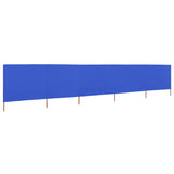 Vidaxl vetrobransko steklo 5 plošč 600x160 cm tkanina azure modra