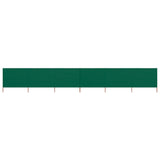 Pare-brise Vidaxl 6 panneaux 800x120 cm tissu vert