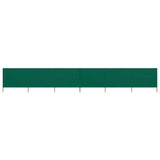 Pare-brise Vidaxl 6 panneaux 800x160 cm Tissu vert