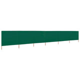 VidaXL Windshield 6 panels 800x160 cm Fabric green