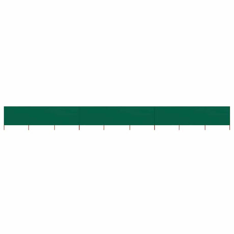 Vidaxl windscherm 9-panelen 1200x80 cm stof groen