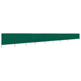 Pare-brise Vidaxl 9 panneaux 1200x80 cm Tissu vert