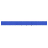 Vidaxl windscherm 9-panelen 1200x80 cm stof azuurblauw