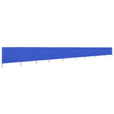 Vidaxl Paradone 9 pannelli 1200x80 cm tessuto azzurro blu azzurro