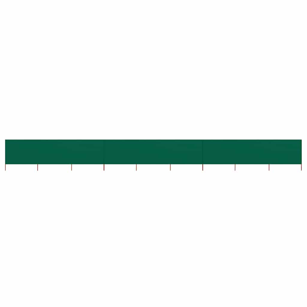 Vidaxl windscherm 9-panelen 1200x120 cm stof groen