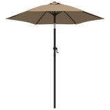 Vidaxl Parasol 200x224 cm Aluminiumtaupe