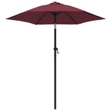 Vidaxl Parasol 200x224 cm aluminium Bordeaux rød