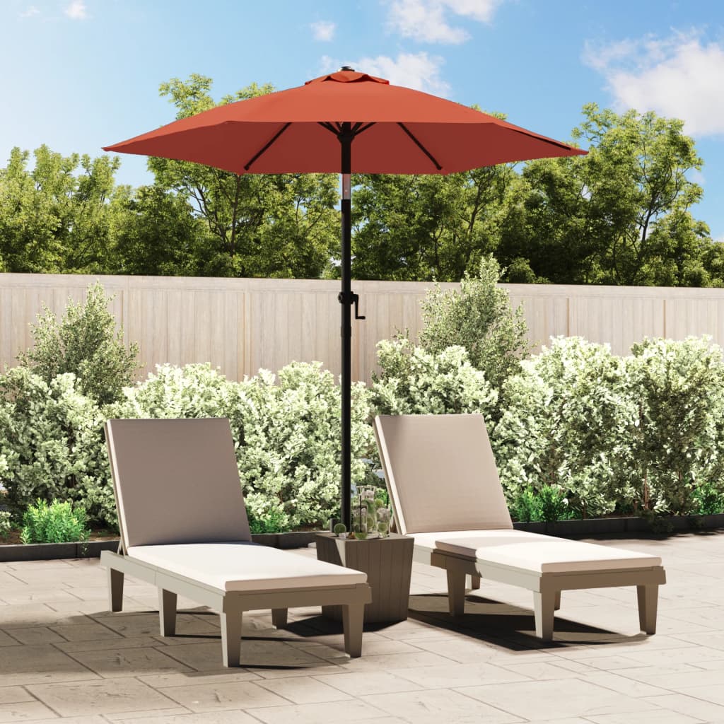 Vidaxl Parasol 200x224 cm aluminium teracotta