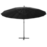 Parasol flotante Vidaxl con polo de aluminio 3 m antracita