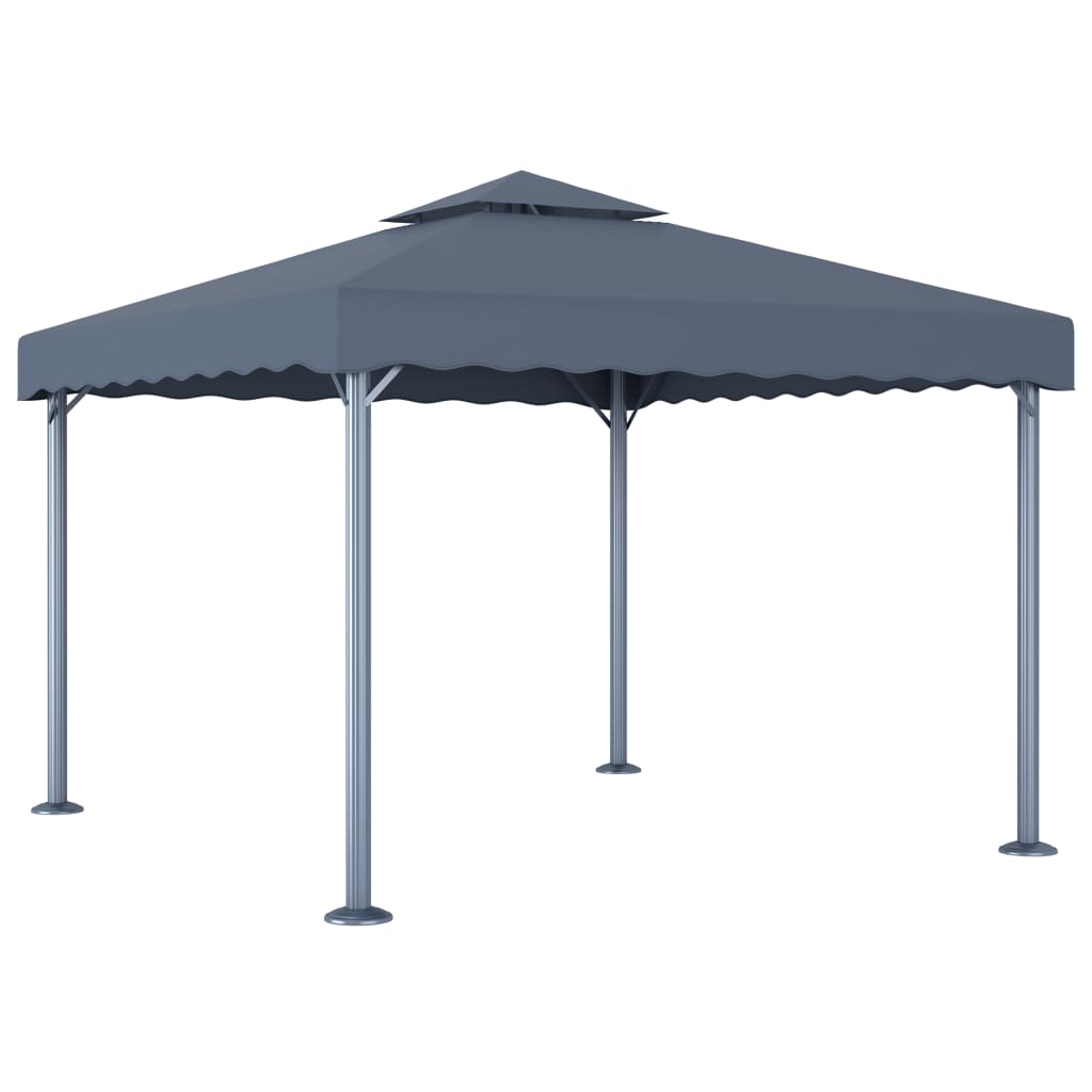 Vidaxl arbor 300x300 cm aluminum anthracite