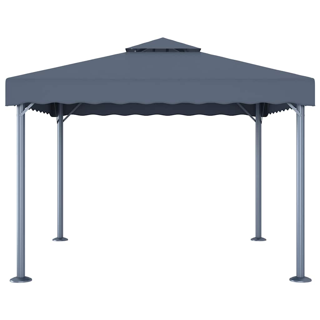 Vidaxl prieel 300x300 cm aluminium antraciet
