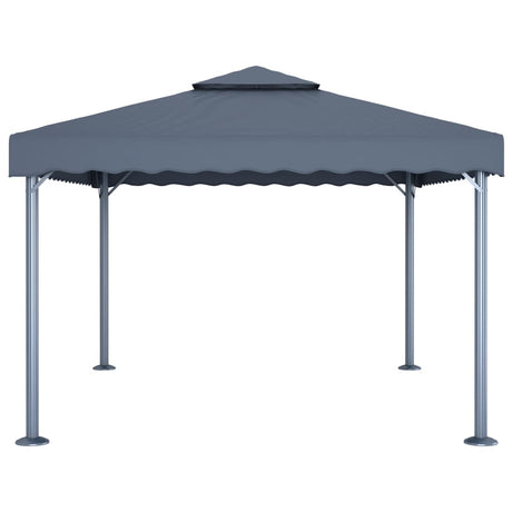 Vidaxl prieel 400x300 cm aluminium antraciet