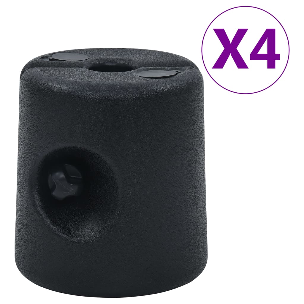 Vidaxl Arbor Weights 4 St Pe Black