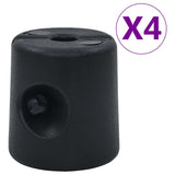 Vidaxl Arbor pesi 4 St PE NERO