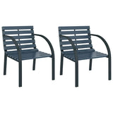 Vidaxl tuinstoelen 2 st hout grijs