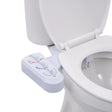 Vidaxl bidetaansluiting voor toiletbril met dubbel mondstuk