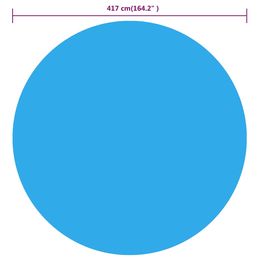 VIDAXL Plavecký bazén kryt 417 cm PE modrá