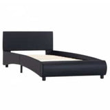 Vidaxl bedframe met led kunstleer zwart 100x200 cm