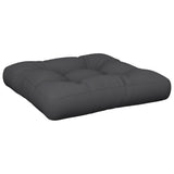 Vidaxl Pallet Cushion 60x61.5x10 cm de tela negra