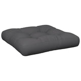 Coussin de palette vidaxl 60x61.5x10 cm Tissu anthracite -colored